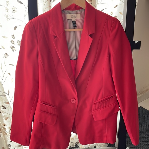 Bershka women cherry red blazer - Picture 4 of 11